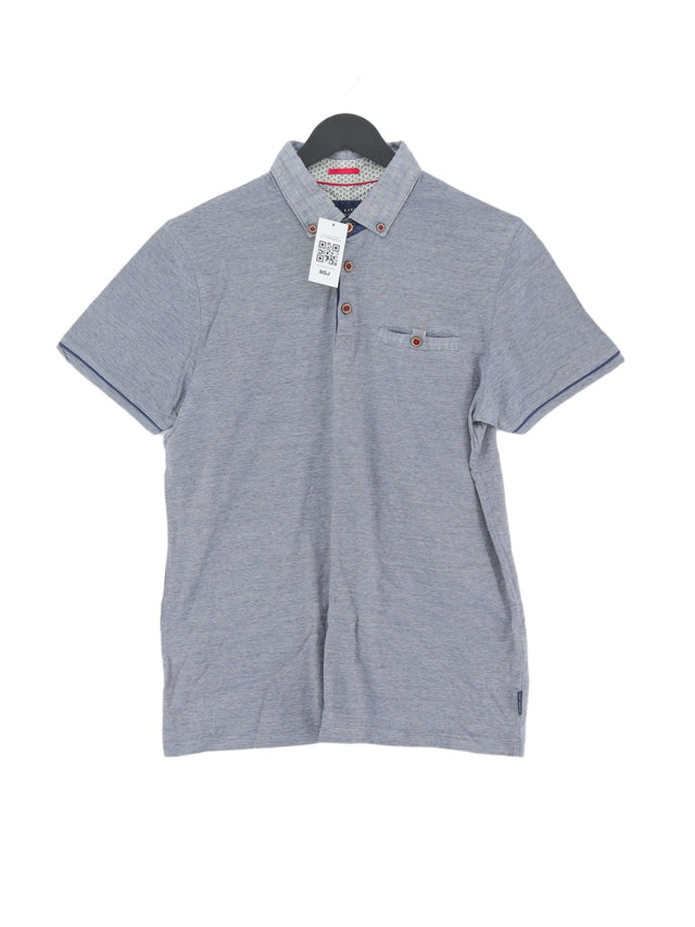 Ted Baker Men's Polo Chest: 38 in Blue 100% Cotton