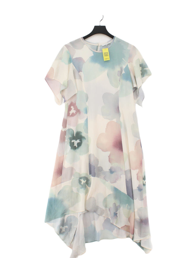 Rocha.John Rocha Women's Midi Dress UK 12 Multi Polyester with Elastane