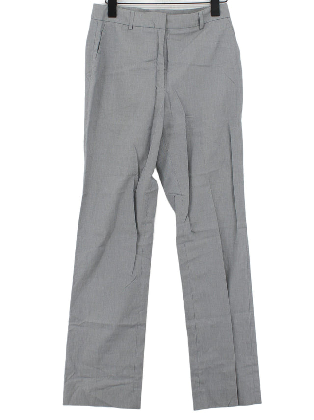 Nicole Farhi Women's Trousers UK 10 Grey 100% Cotton