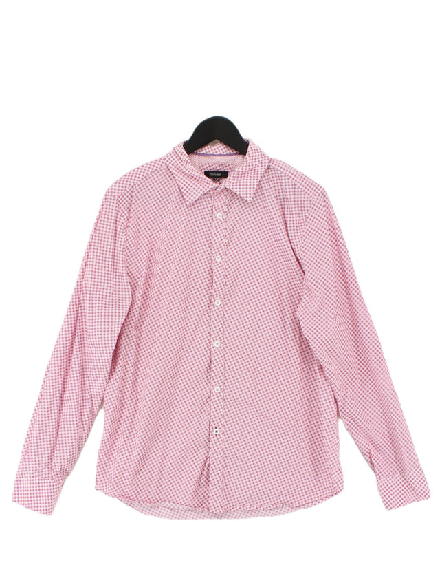 Linea Men's Shirt M Pink 100% Cotton