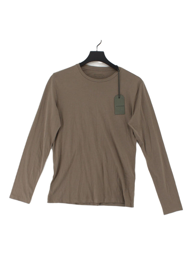AllSaints Men's T-Shirt XS Green 100% Cotton