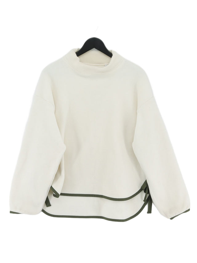 Uniqlo Women's Jumper M Cream 100% Polyester