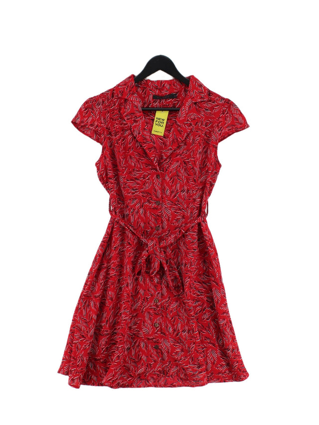 Tenki Women's Midi Dress UK 10 Red 100% Polyester