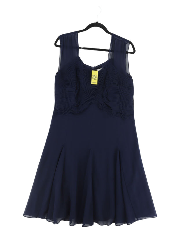 Studio 8 Women's Midi Dress UK 18 Blue 100% Polyester