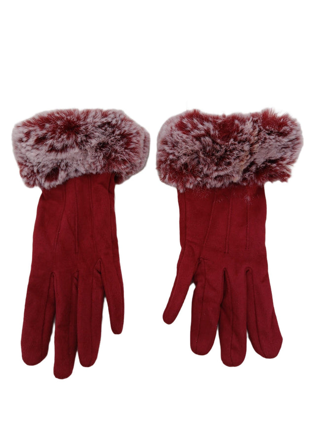 Miss Sparrow Women's Gloves Red 100% Other