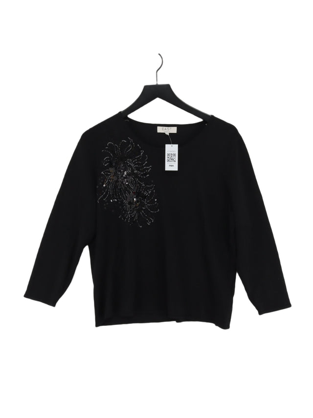 East Women's Jumper XL Black Viscose with Polyamide