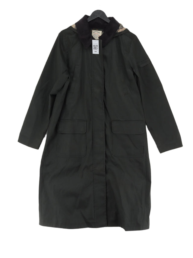 FatFace Women's Coat UK 16 Black Polyester with Cotton