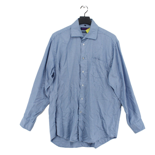 Austin Reed Men's Shirt Chest: 41 in Blue 100% Cotton