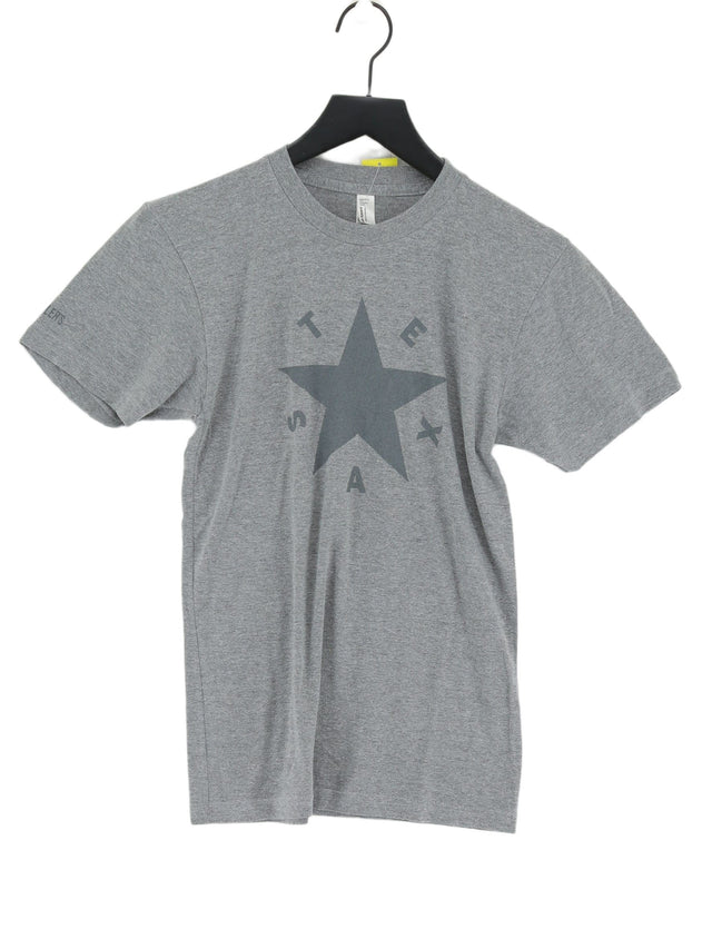 American Apparel Men's T-Shirt XS Grey Polyester with Cotton, Rayon