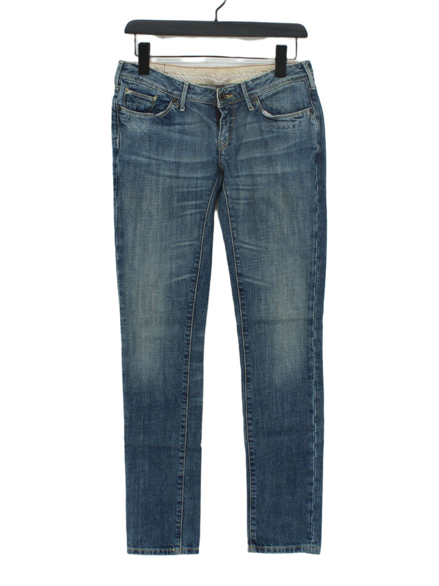 No 350 4 842 Women's Jeans W 26 in Blue Cotton with Elastane