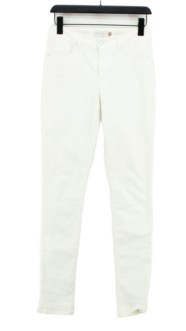 Part Two Women's Jeans W 27 in Cream Cotton with Elastane