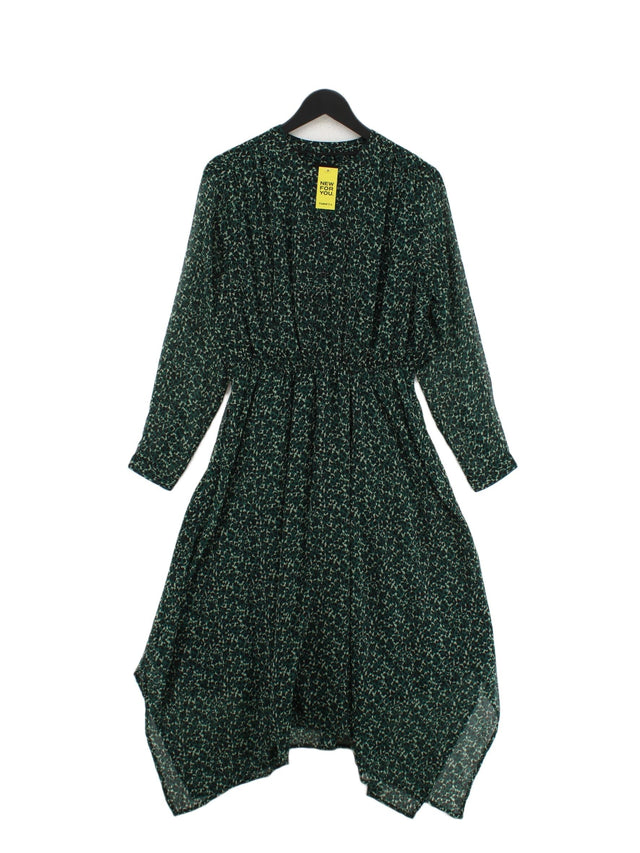John Lewis Women's Maxi Dress UK 12 Green 100% Polyester
