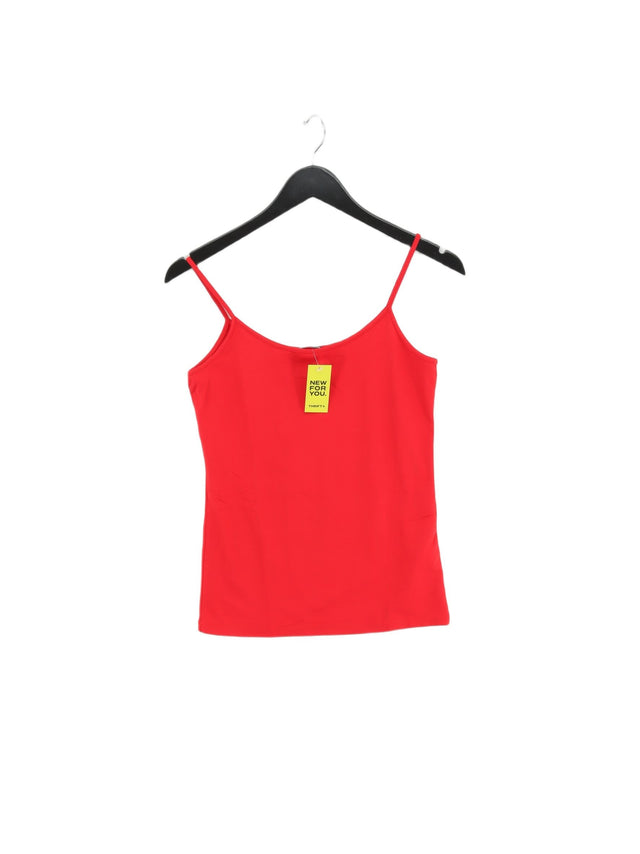 Zara Women's T-Shirt M Red 100% Polyamide
