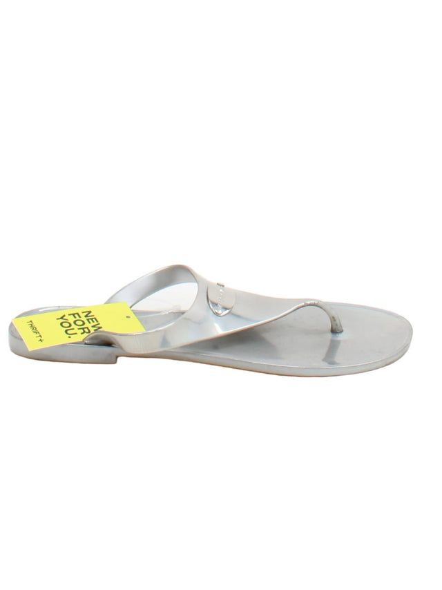 Karen Millen Women's Sandals UK 4.5 Silver 100% Other