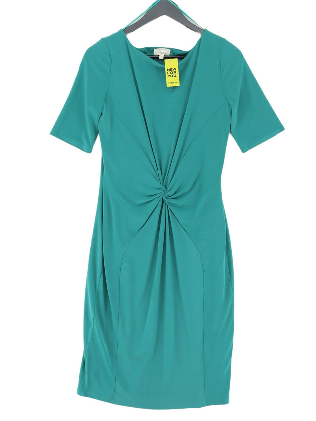 Linea Women's Midi Dress UK 12 Green Polyester with Elastane