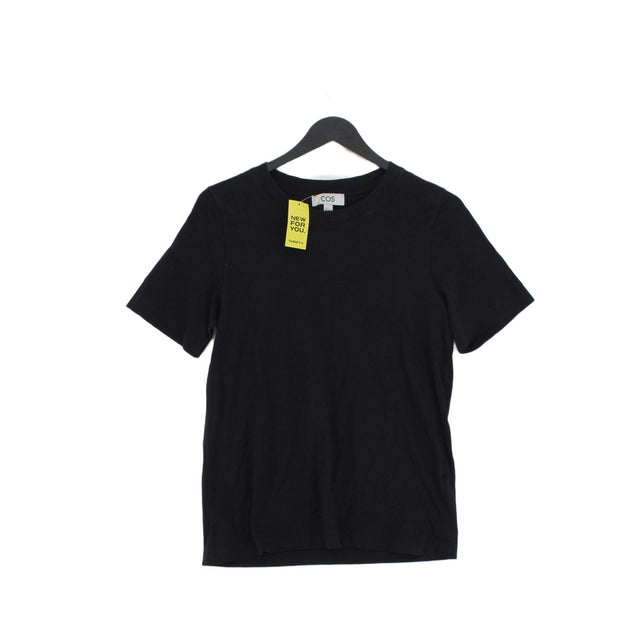 COS Men's T-Shirt S Black 100% Cotton