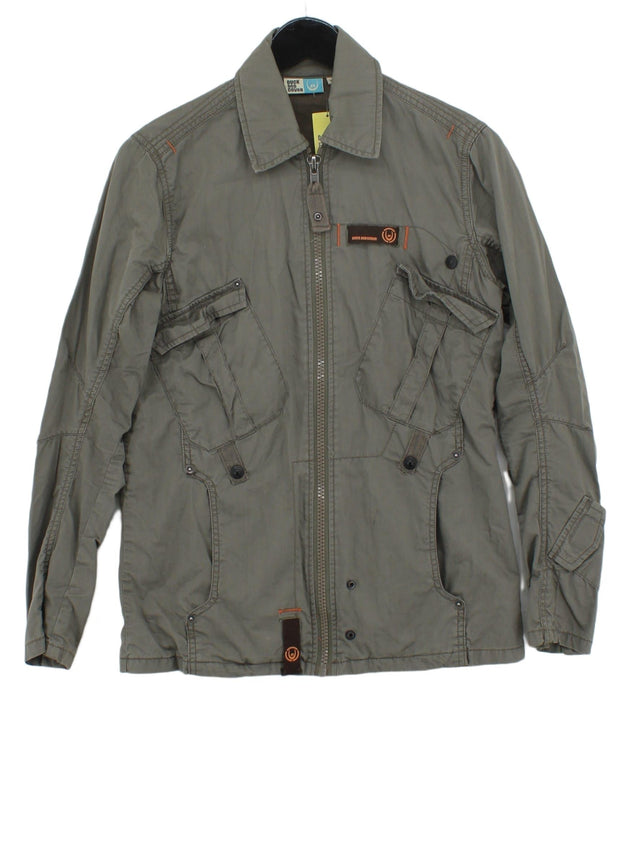 Duck And Cover Men's Jacket S Green 100% Cotton