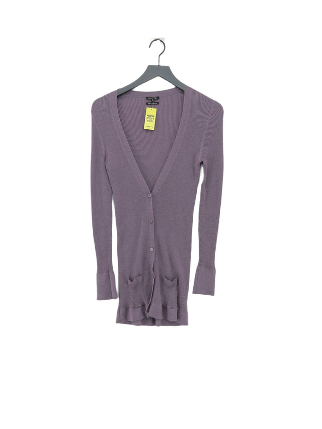 Massimo Dutti Women's Cardigan XL Grey Wool with Cashmere