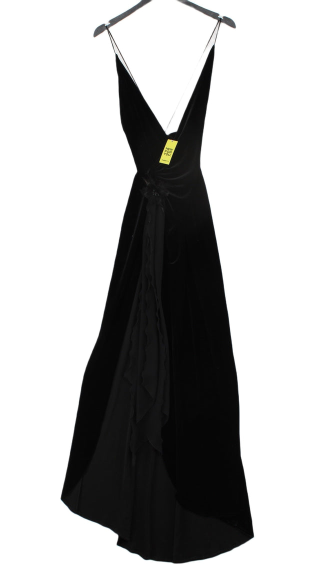 Consortium Women's Maxi Dress UK 12 Black Polyester with Elastane