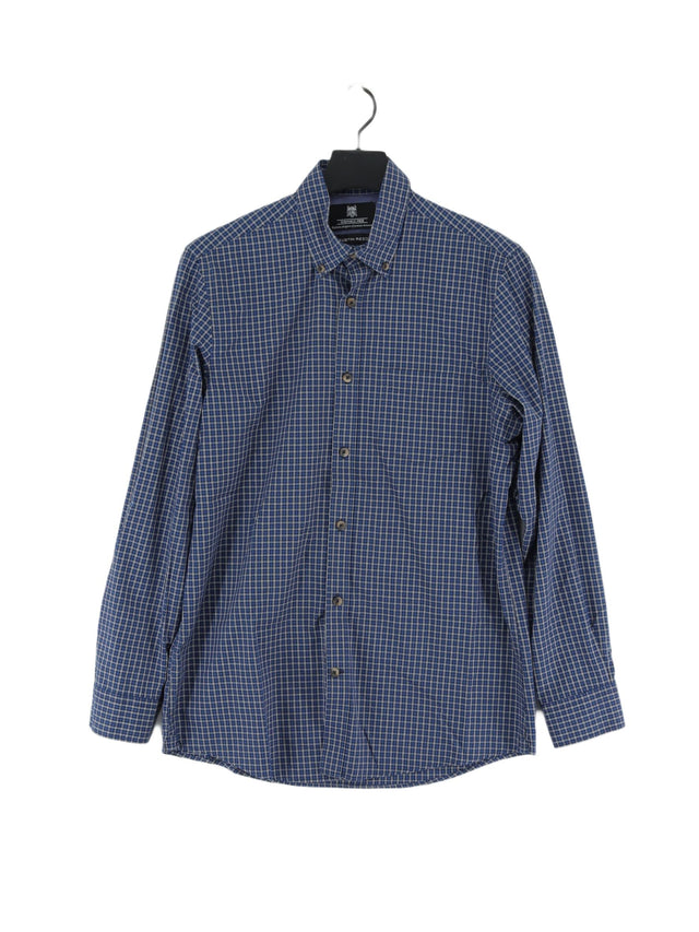 Austin Reed Men's Shirt S Blue 100% Cotton