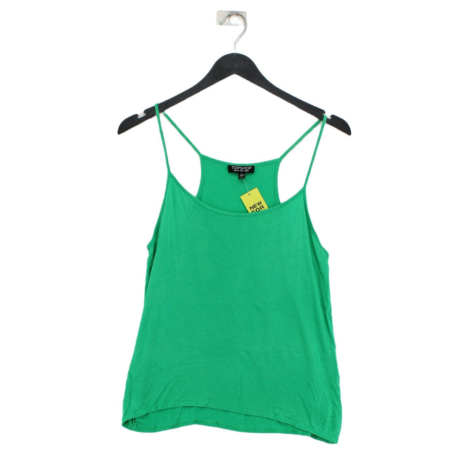 Topshop Women's T-Shirt UK 10 Green 100% Other