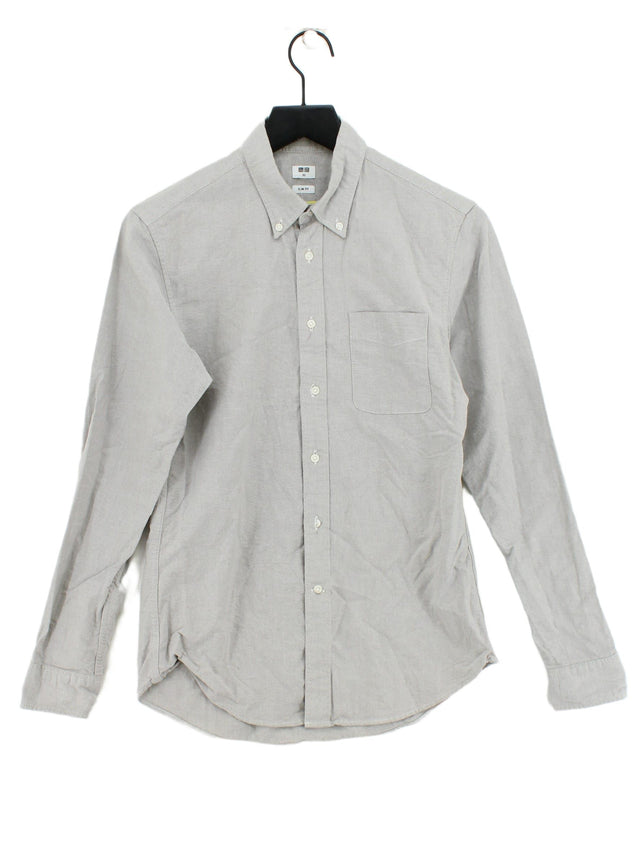 Uniqlo Men's Shirt XS Grey 100% Other