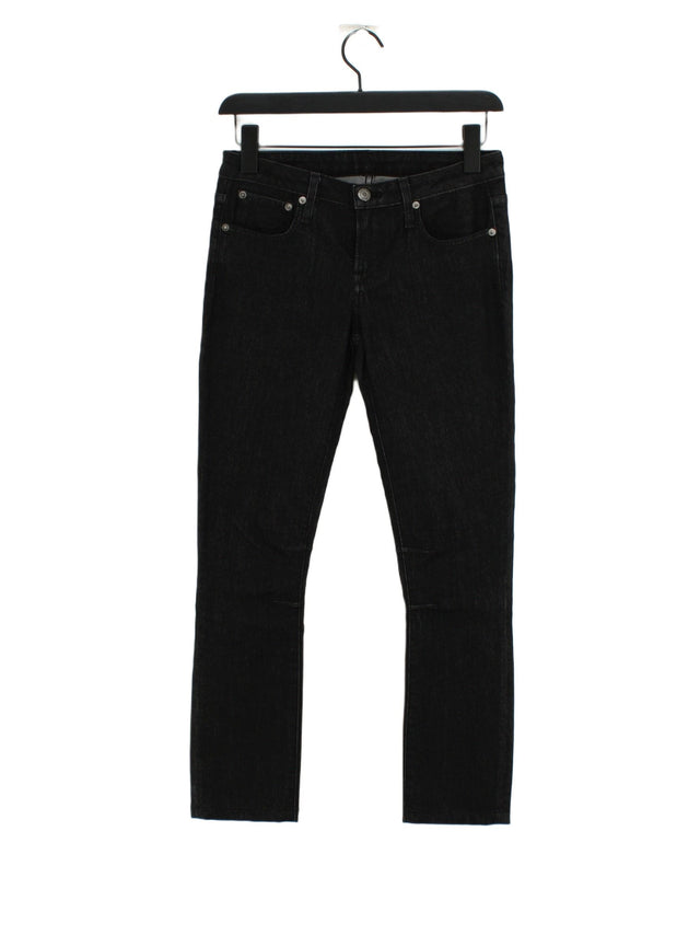 Helmut Lang Women's Jeans W 25 in Black Cotton with Other, Polyester