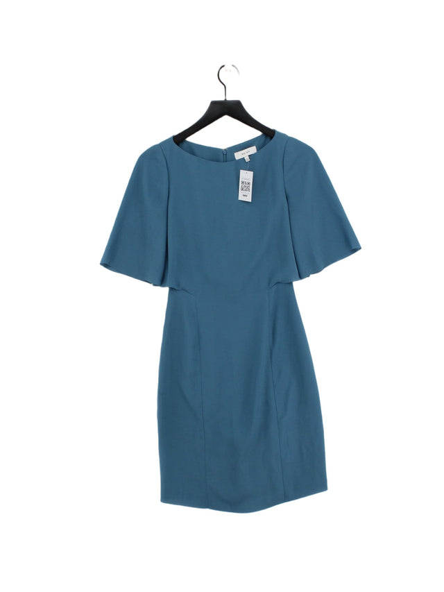 Reiss Women's Midi Dress UK 6 Blue 100% Polyester