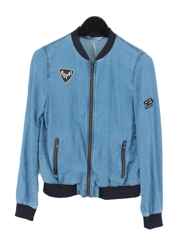 Zara Basic Women's Jacket S Blue 100% Other