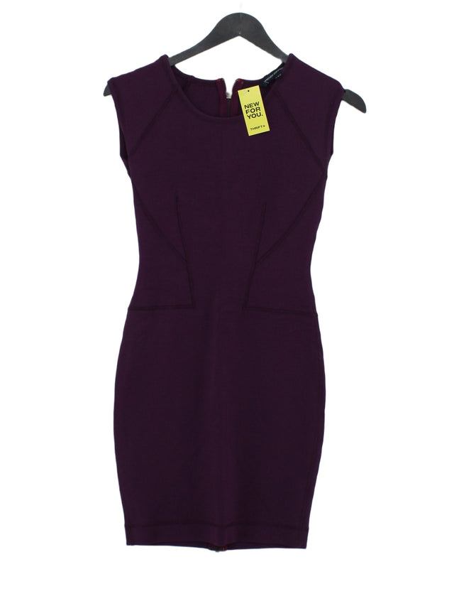 French Connection Women's Midi Dress UK 8 Purple