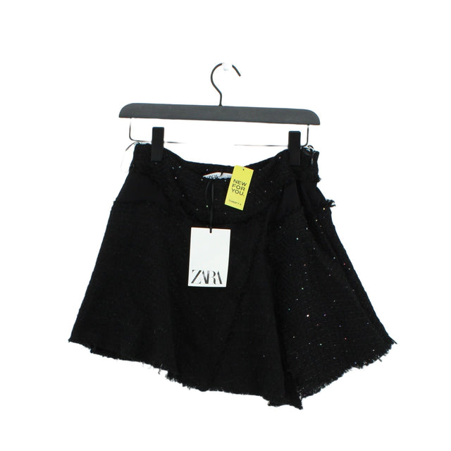 Zara Women's Mini Skirt M Black Polyester with Other, Polyamide