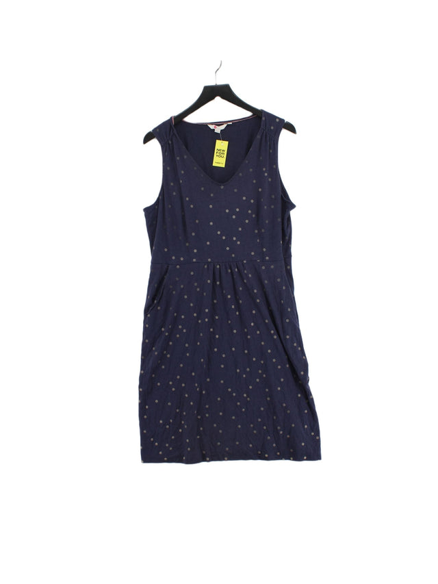 Boden Women's Midi Dress UK 20 Blue Cotton with Other