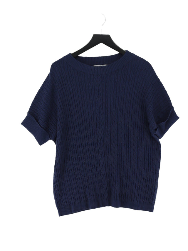 Betty Barclay Women's Jumper UK 14 Blue Viscose with Polyamide, Polyester
