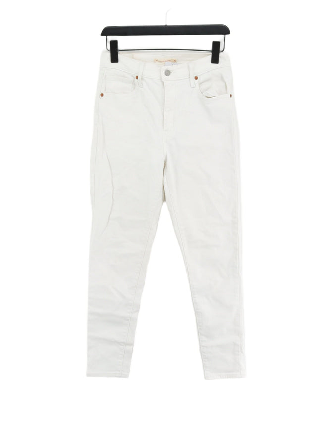 Levi’s Women's Jeans W 28 in White Cotton with Elastane