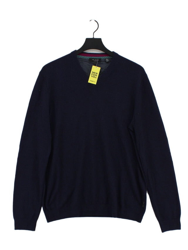 Ted Baker Men's Jumper L Blue Other with Cashmere