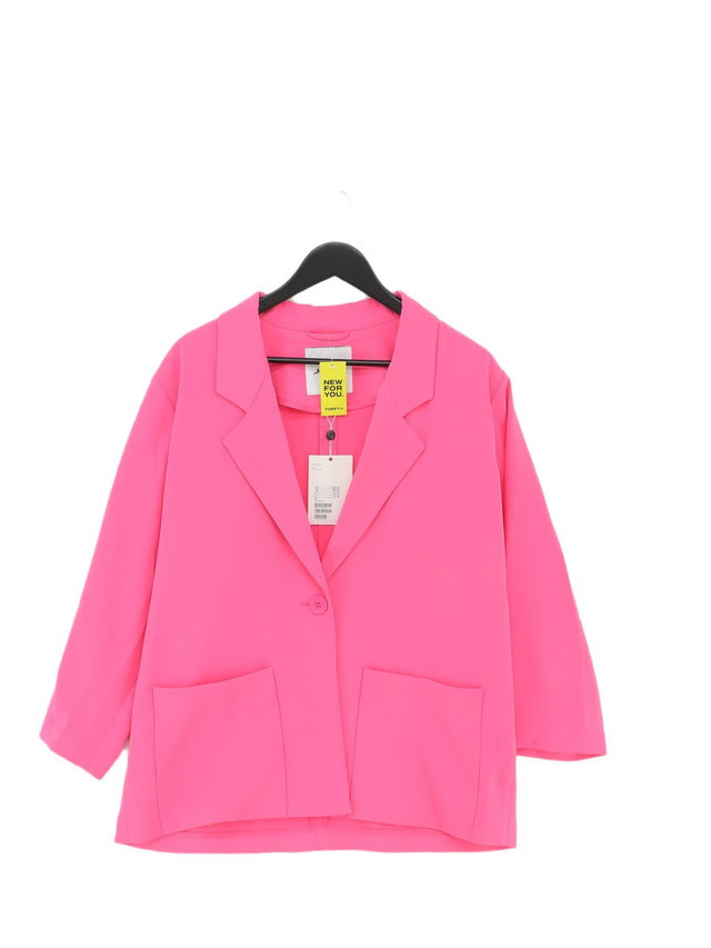 Monki Women's Blazer M Pink 100% Polyester