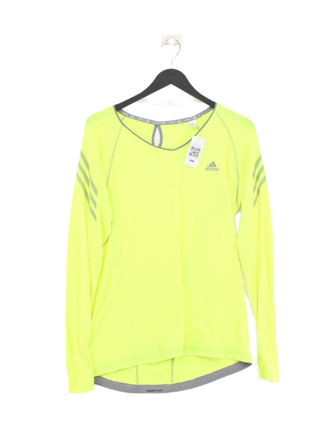 Adidas Women's Top M Green Polyester with Elastane