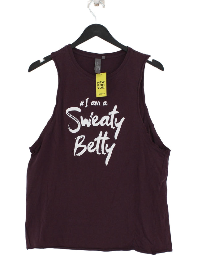 Sweaty Betty Women's T-Shirt S Purple 100% Other