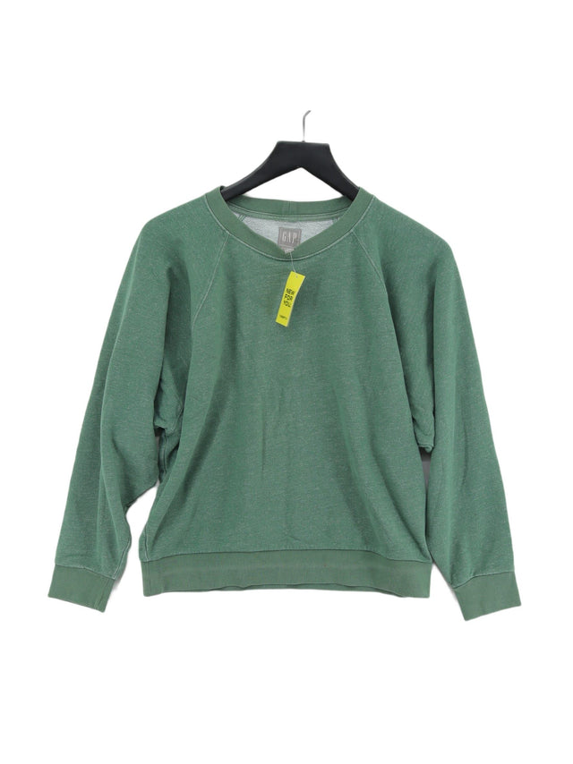 Gap Women's Jumper S Green Cotton with Polyester