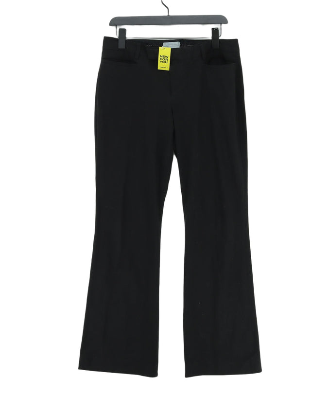 Gap Women's Suit Trousers UK 12 Black Polyester with Elastane, Viscose