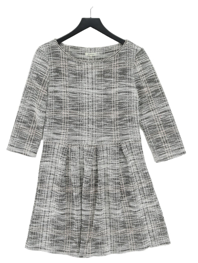 Max Studio Women's Midi Dress M Grey Polyester with Cotton