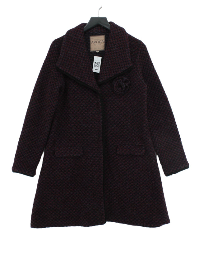 Avoca Women's Coat L Purple Wool with Polyester