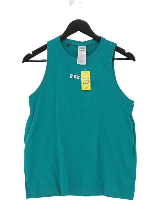 Gymshark Women's T-Shirt S Green 100% Nylon