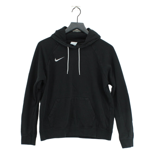 Nike Women's Hoodie M Black Cotton with Other, Polyester
