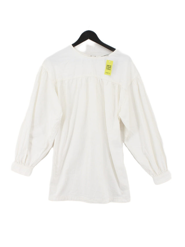 AllSaints Women's Midi Dress UK 6 White 100% Cotton