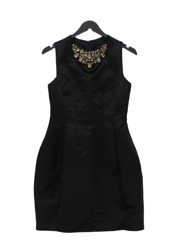 Zara Women's Midi Dress XS Black Polyester with Other