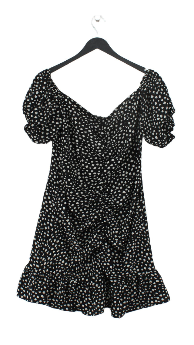 Urban Bliss Women's Midi Dress UK 12 Black 100% Polyester