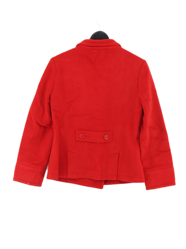 Boden Women's Coat UK 12 Red Wool with Nylon, Other