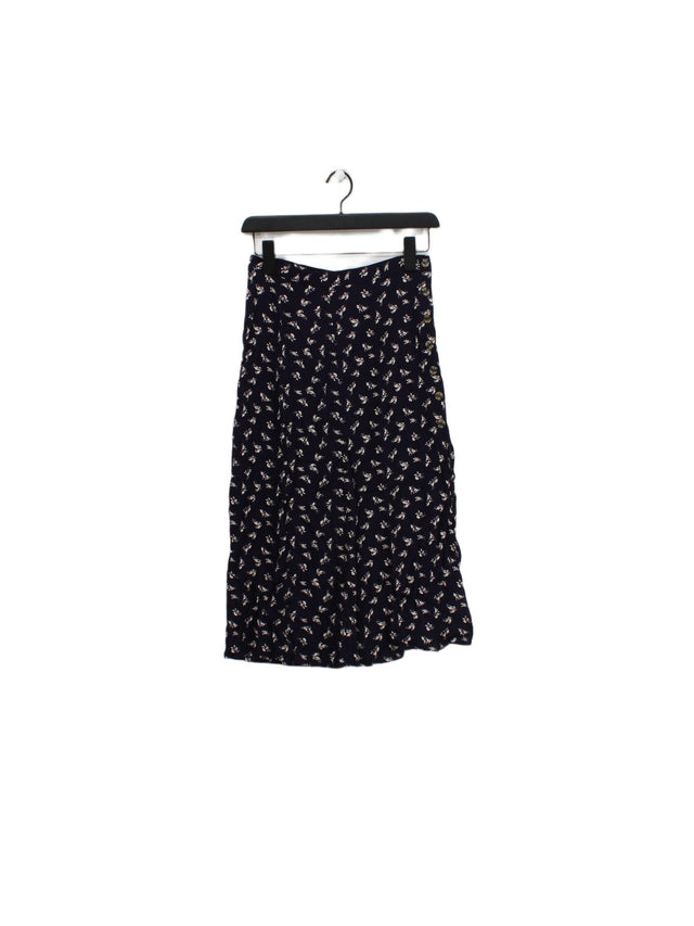 & Other Stories Women's Midi Skirt UK 8 Blue 100% Viscose