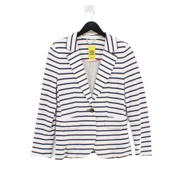 Boden Women's Blazer S White 100% Cotton